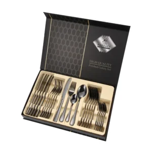 Luxury Stainless Steel Cutlery Set with Case